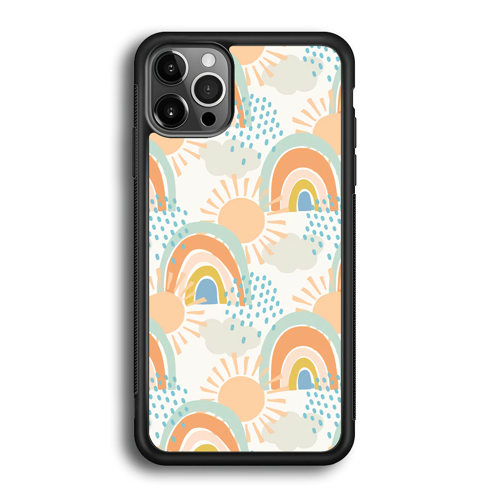 Rainbow Aesthetic Sun iPhone 12 Pro Case