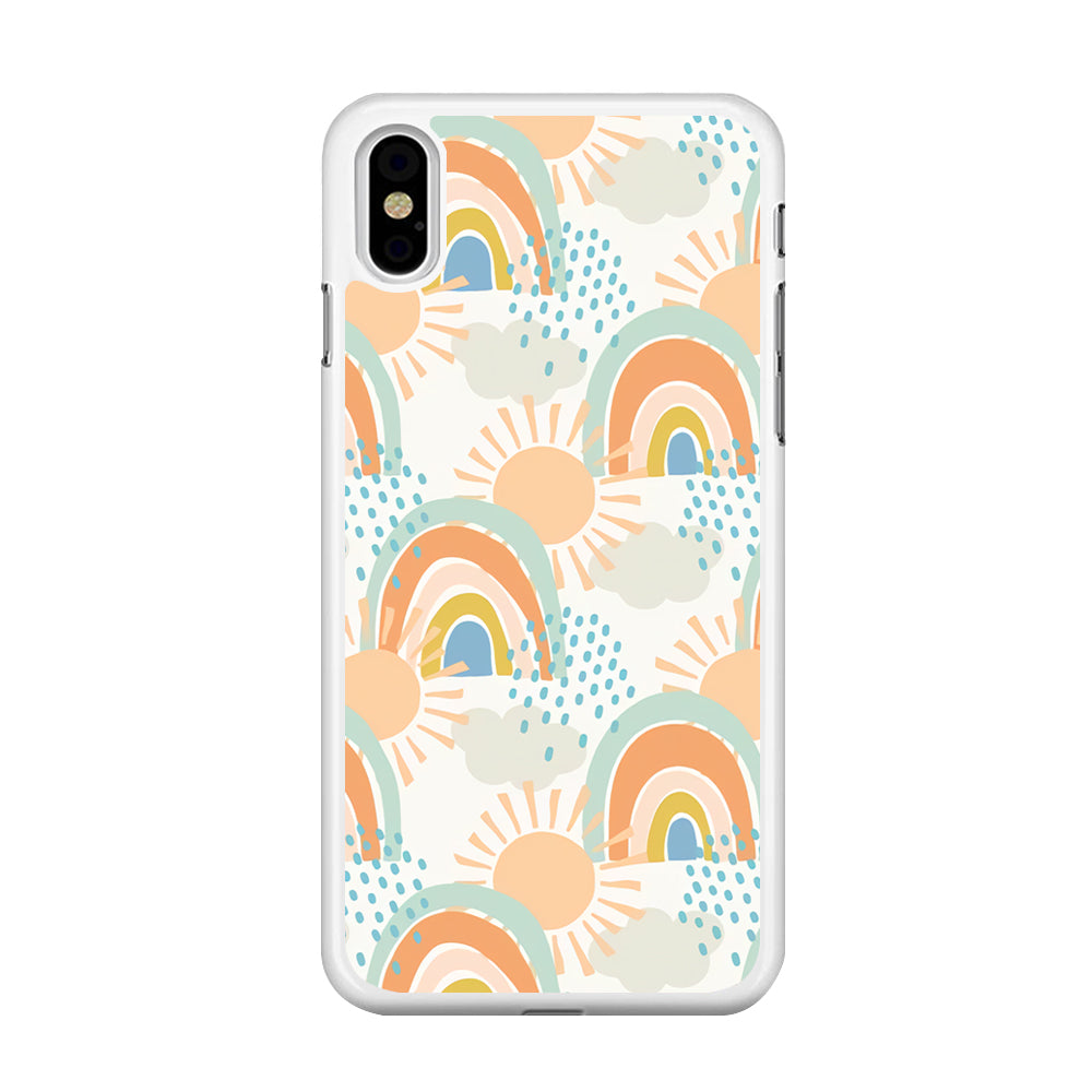 Rainbow Aesthetic Sun iPhone Xs Case