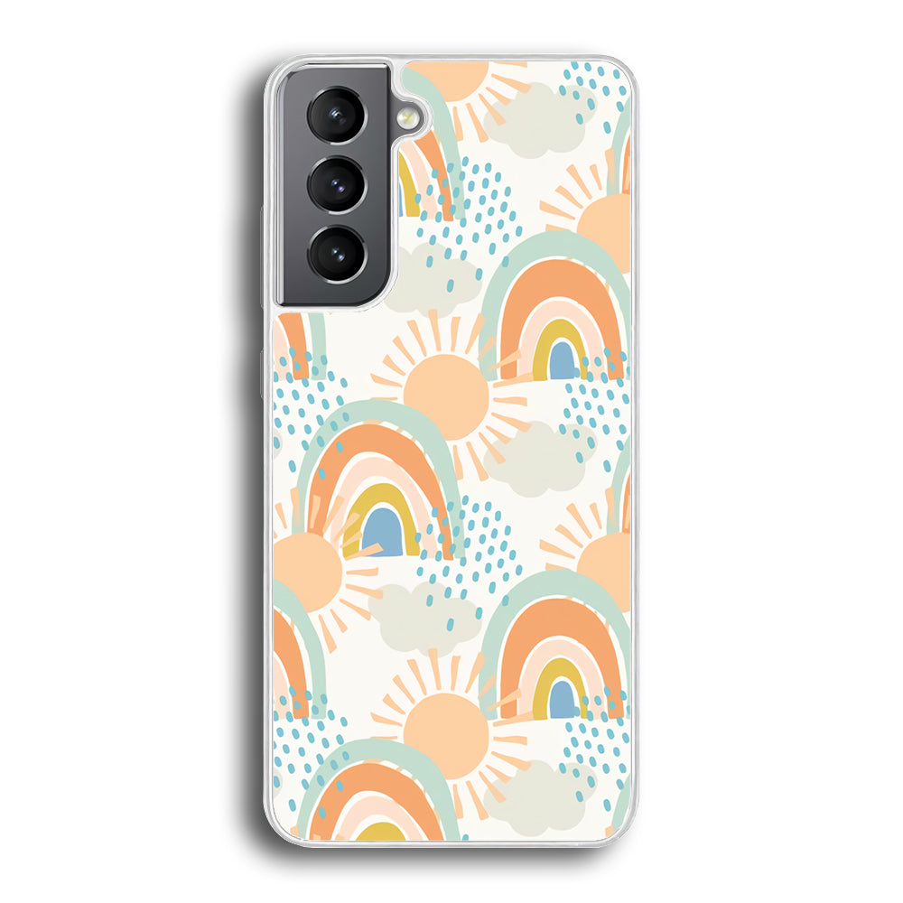 Rainbow Aesthetic Sun Samsung Galaxy S21 Plus Case