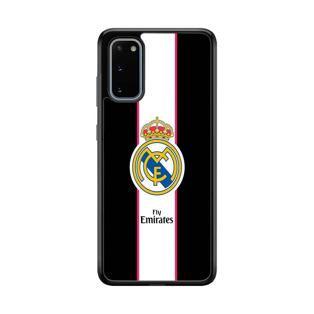 Real Madrid Stripe and Black Samsung Galaxy S20 Case
