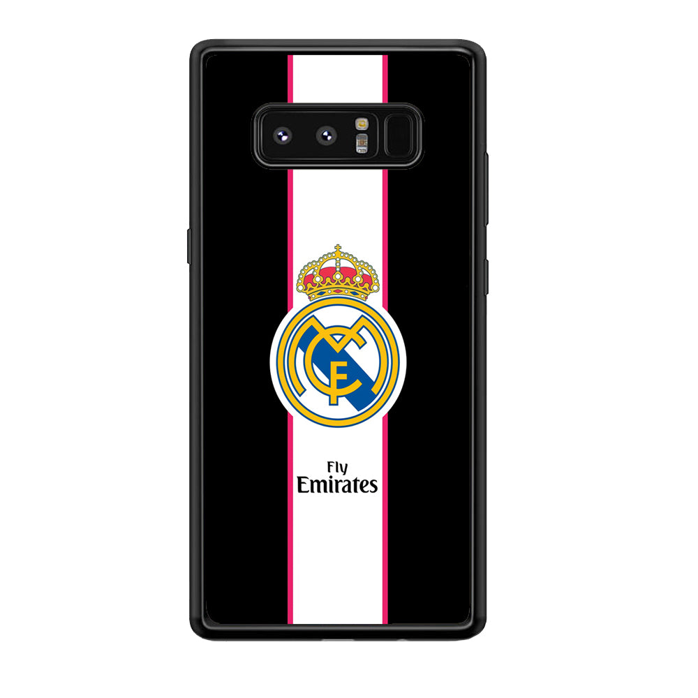 Real Madrid Stripe and Black Samsung Galaxy Note 8 Case