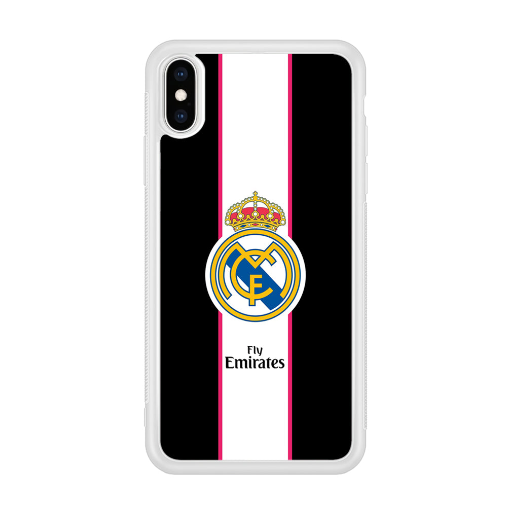 Real Madrid Stripe and Black iPhone XS Case