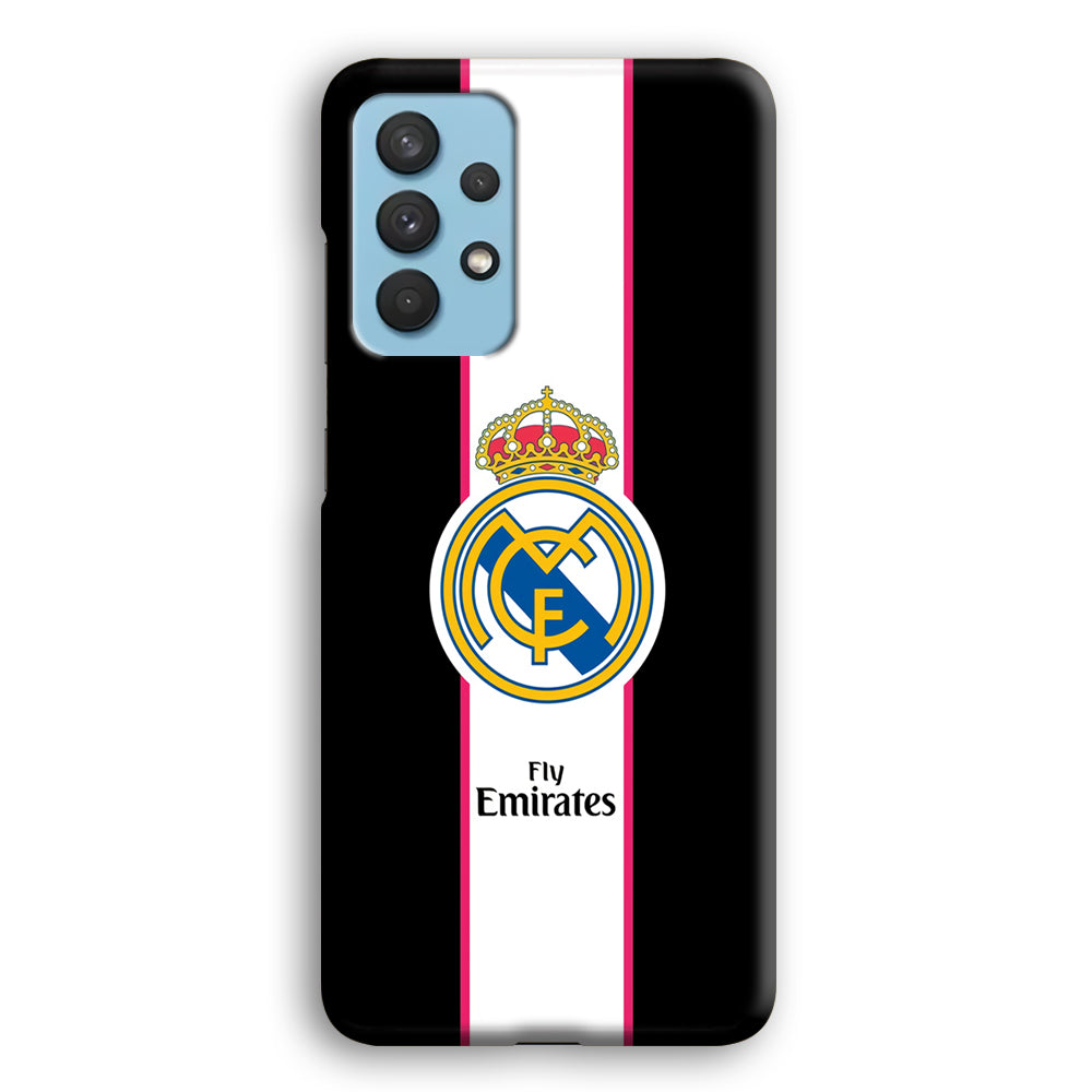 Real Madrid Stripe and Black Samsung Galaxy A32 Case