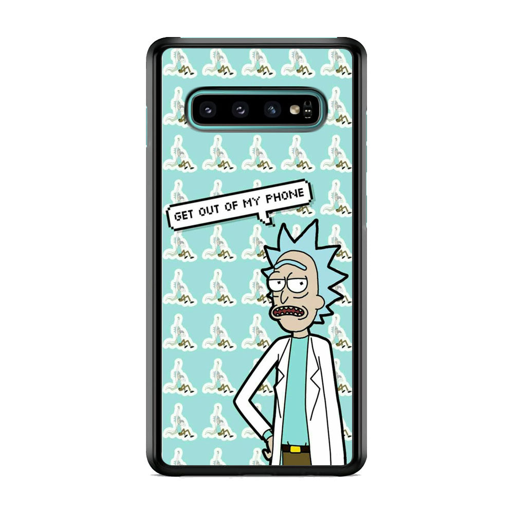 Rick And Morty Meme About Phone Samsung Galaxy S10 Case