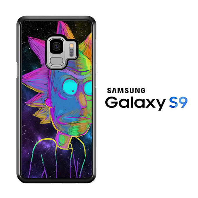 Rick and Morty Chalk Rainbow Samsung Galaxy S9 Case