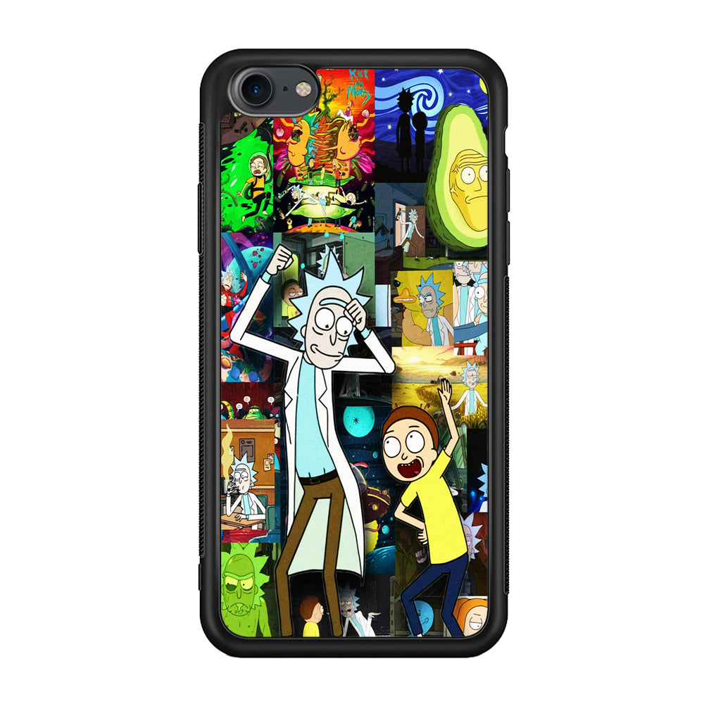 Rick and Morty Dance In Collage iPhone 8 Case