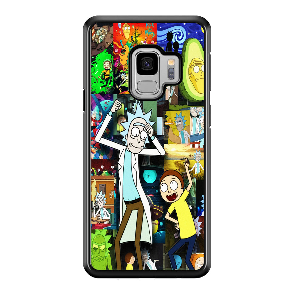 Rick and Morty Dance In Collage Samsung Galaxy S9 Case