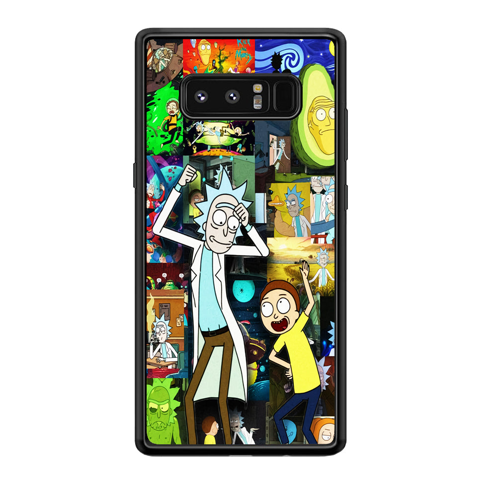 Rick and Morty Dance In Collage Samsung Galaxy Note 8 Case