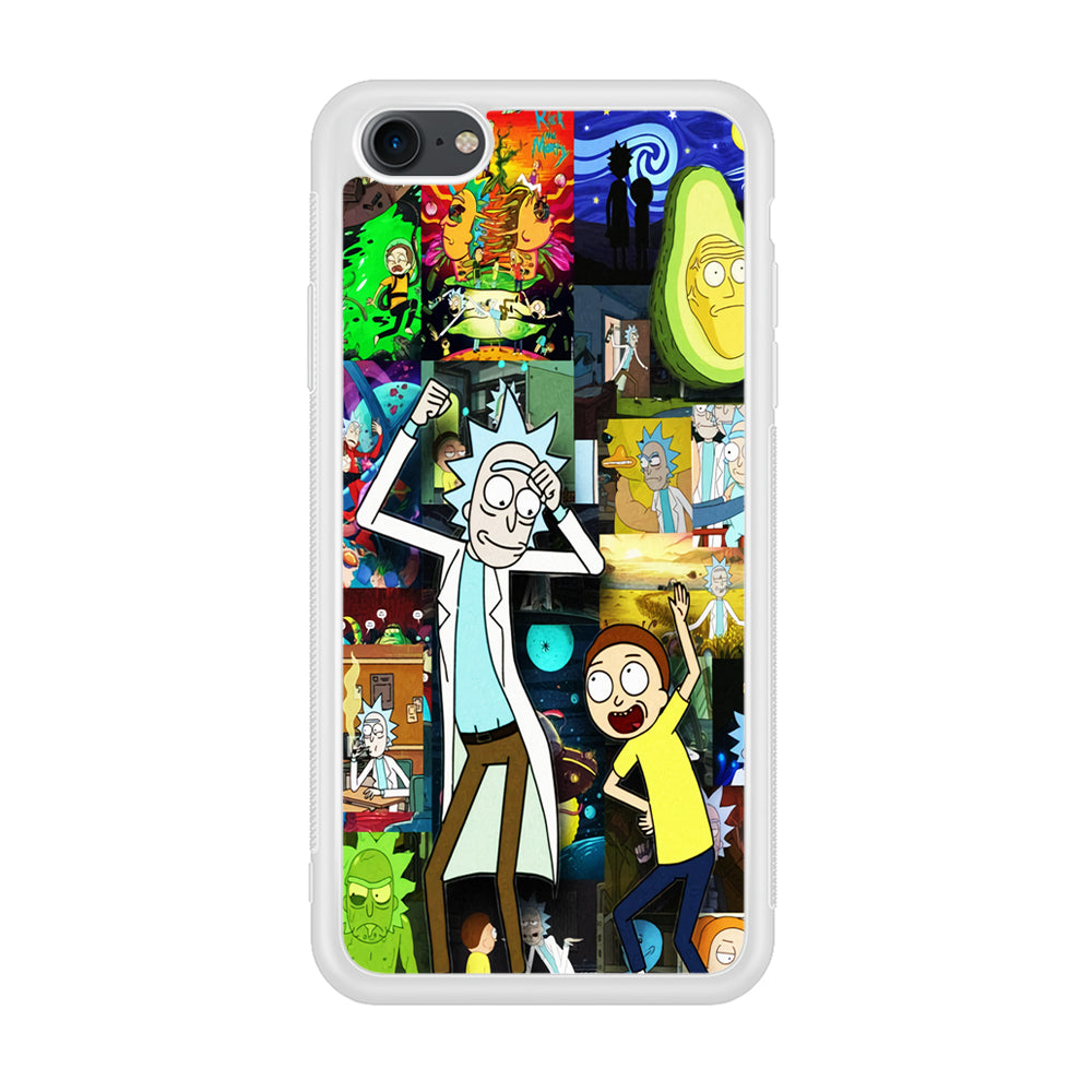 Rick and Morty Dance In Collage iPhone 8 Case