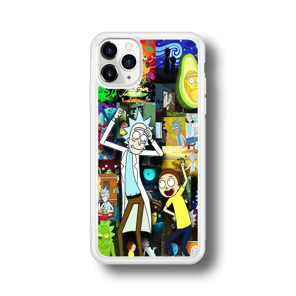 Rick and Morty Dance In Collage iPhone 11 Pro Case