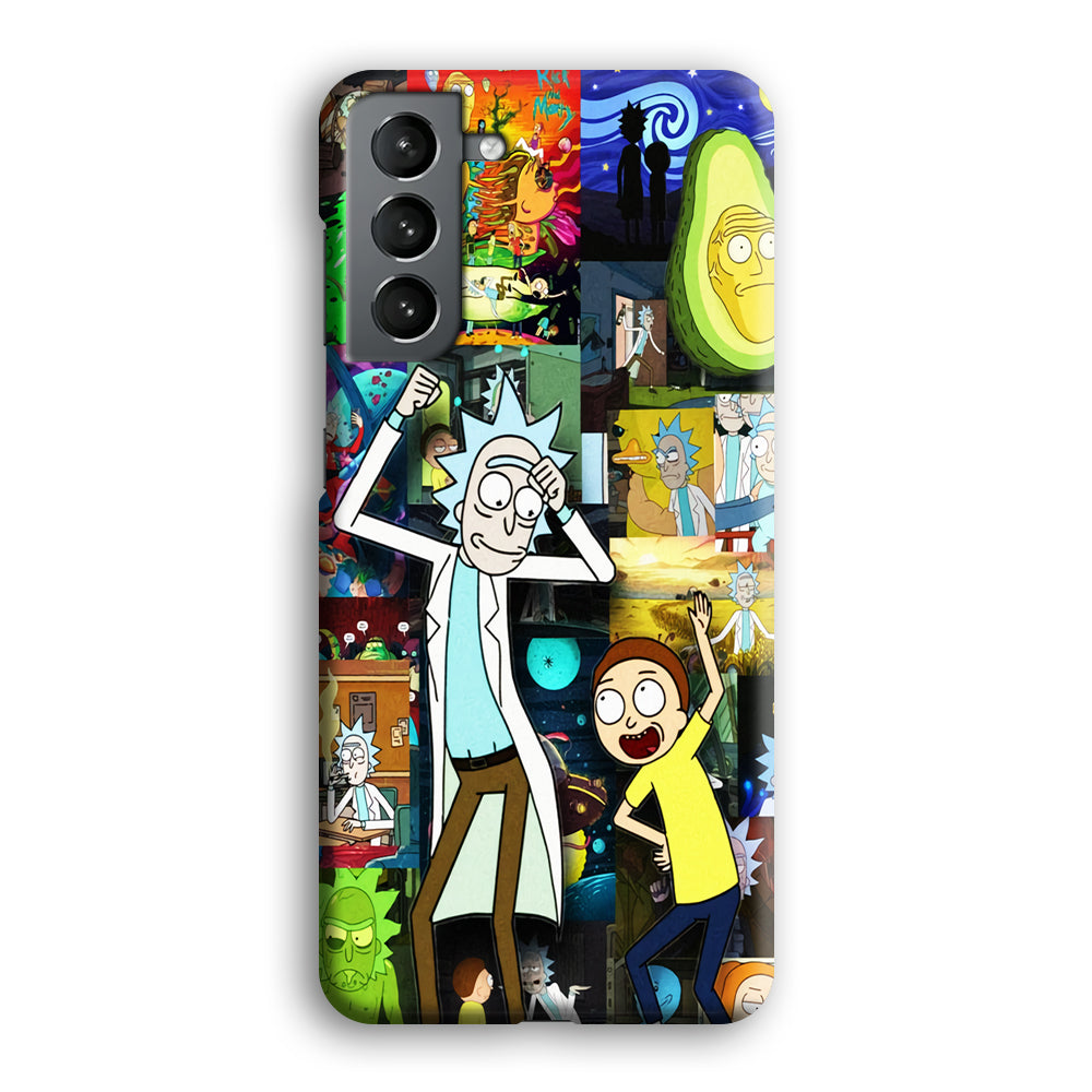 Rick and Morty Dance In Collage Samsung Galaxy S21 Plus Case