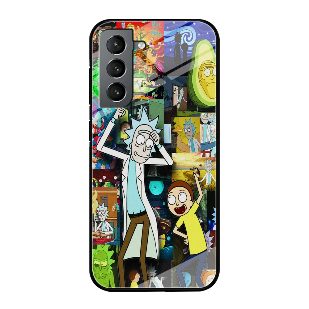Rick and Morty Dance In Collage Samsung Galaxy S21 Plus Case