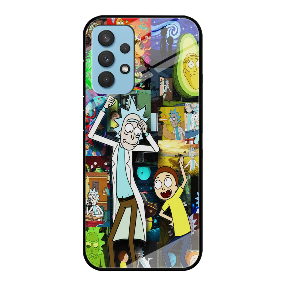 Rick and Morty Dance In Collage Samsung Galaxy A32 Case