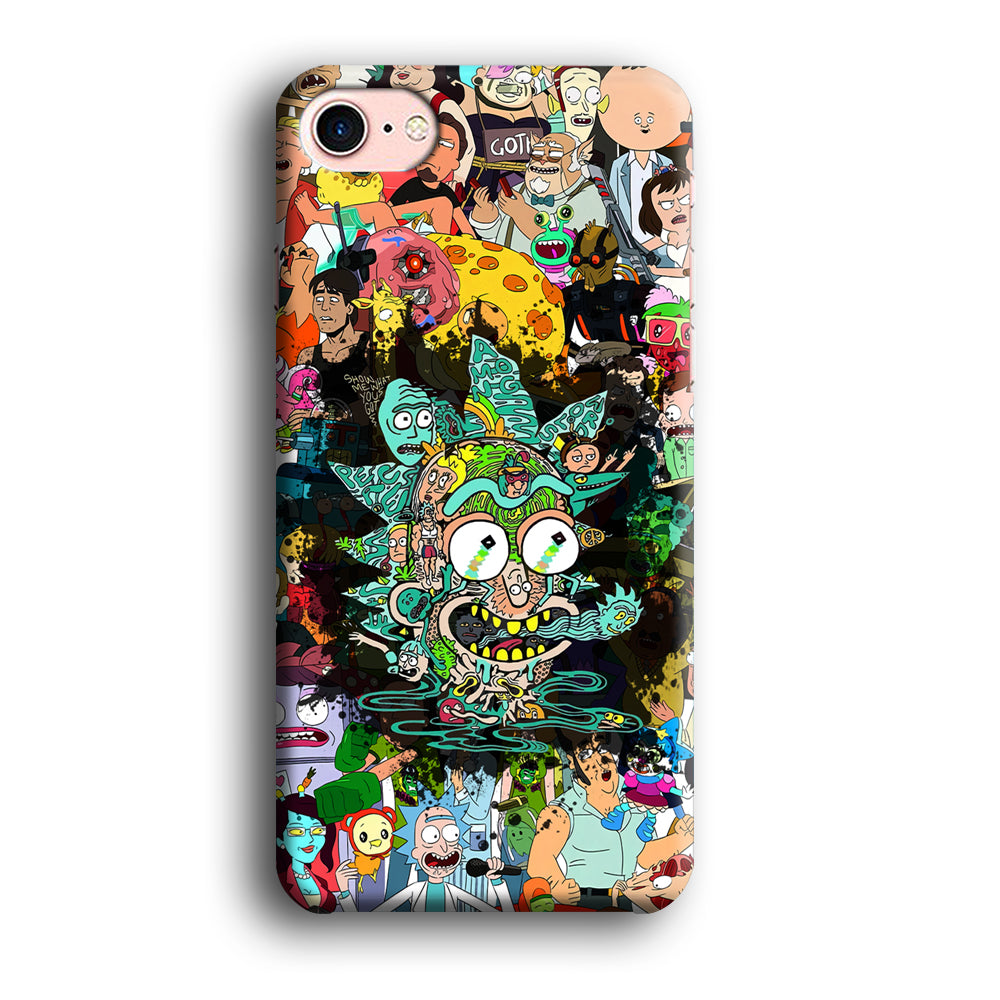 Rick and Morty Thoughts Inside People iPhone 8 Case