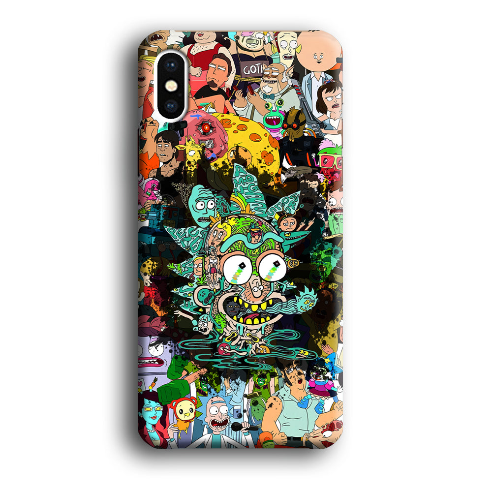 Rick and Morty Thoughts Inside People iPhone XS Case