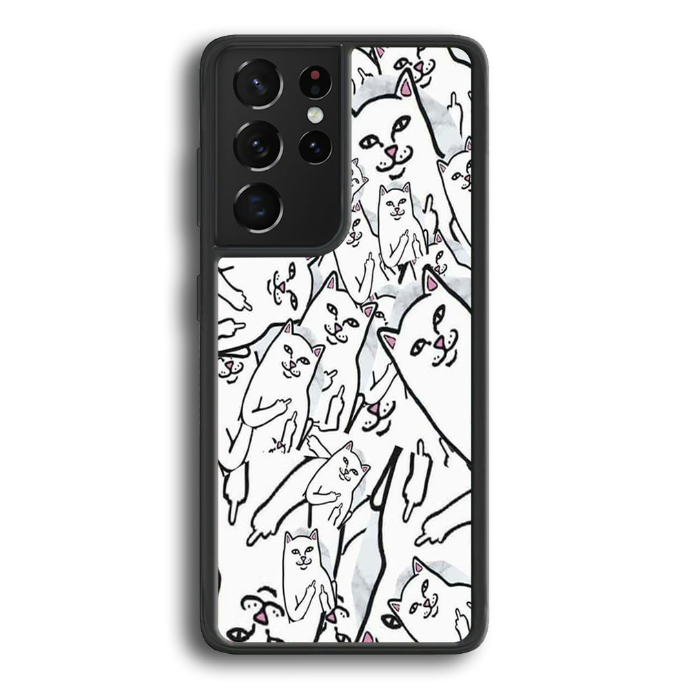 Rip N Dip Doodle White Samsung Galaxy S21 Ultra Case - Ezzystore