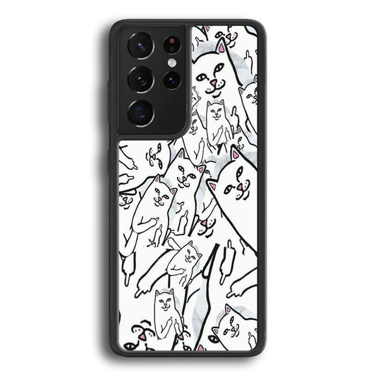 Rip N Dip Doodle White Samsung Galaxy S21 Ultra Case - Ezzystore