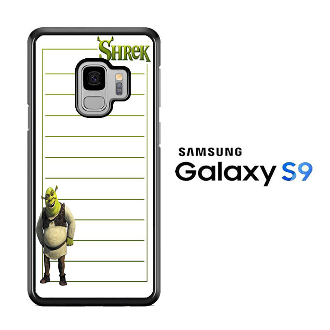 Shreek Paper Note Samsung Galaxy S9 Case