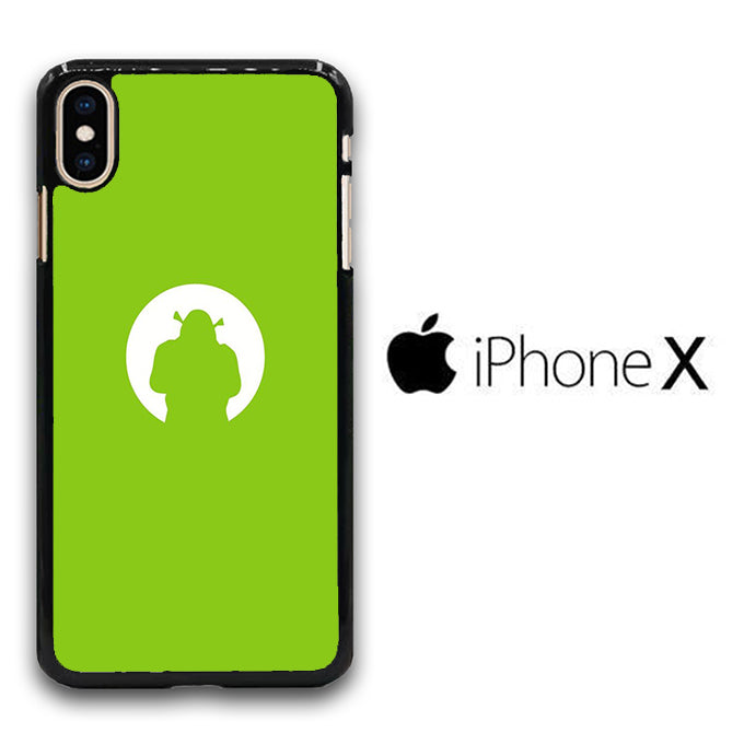 Shrek Green White iPhone X Case