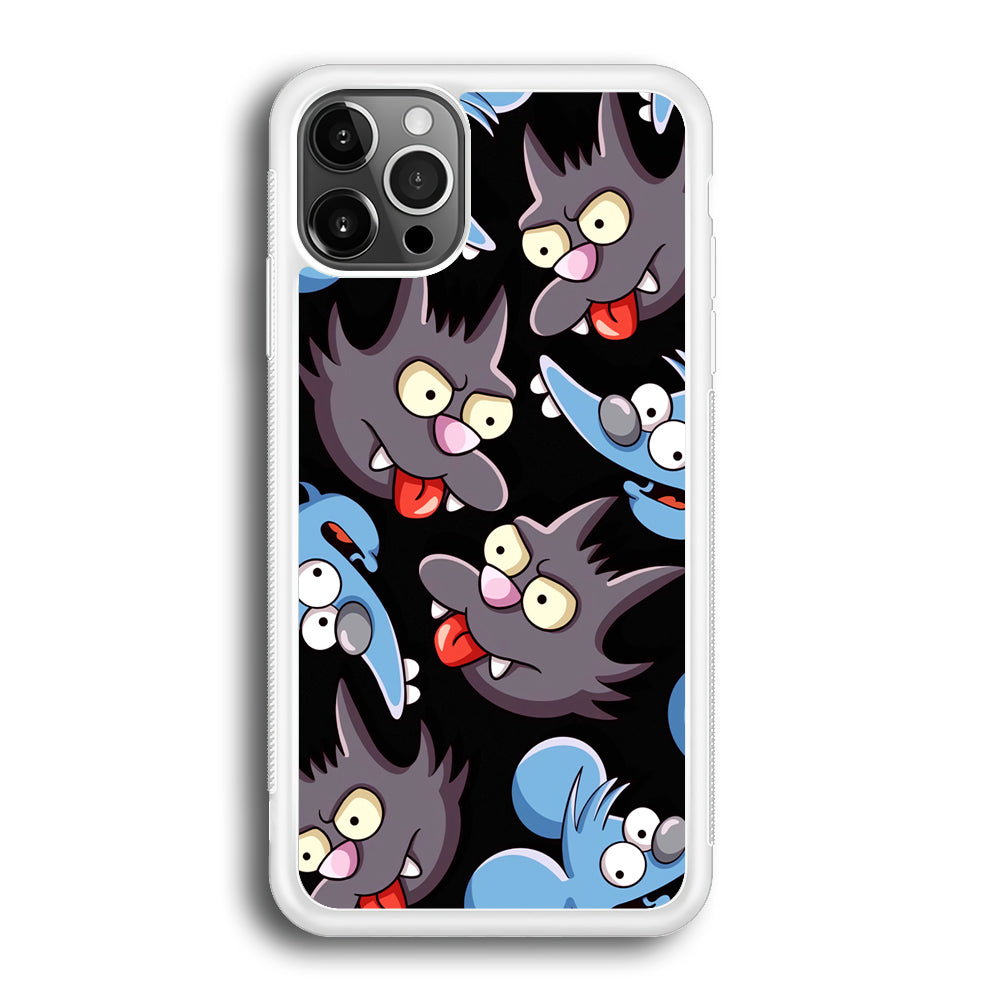 Simpson Snowball Cat iPhone 12 Pro Case