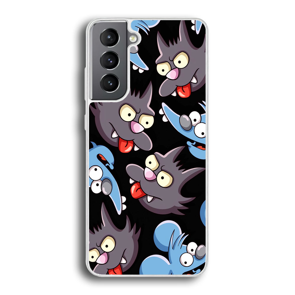 Simpson Snowball Cat Samsung Galaxy S21 Plus Case