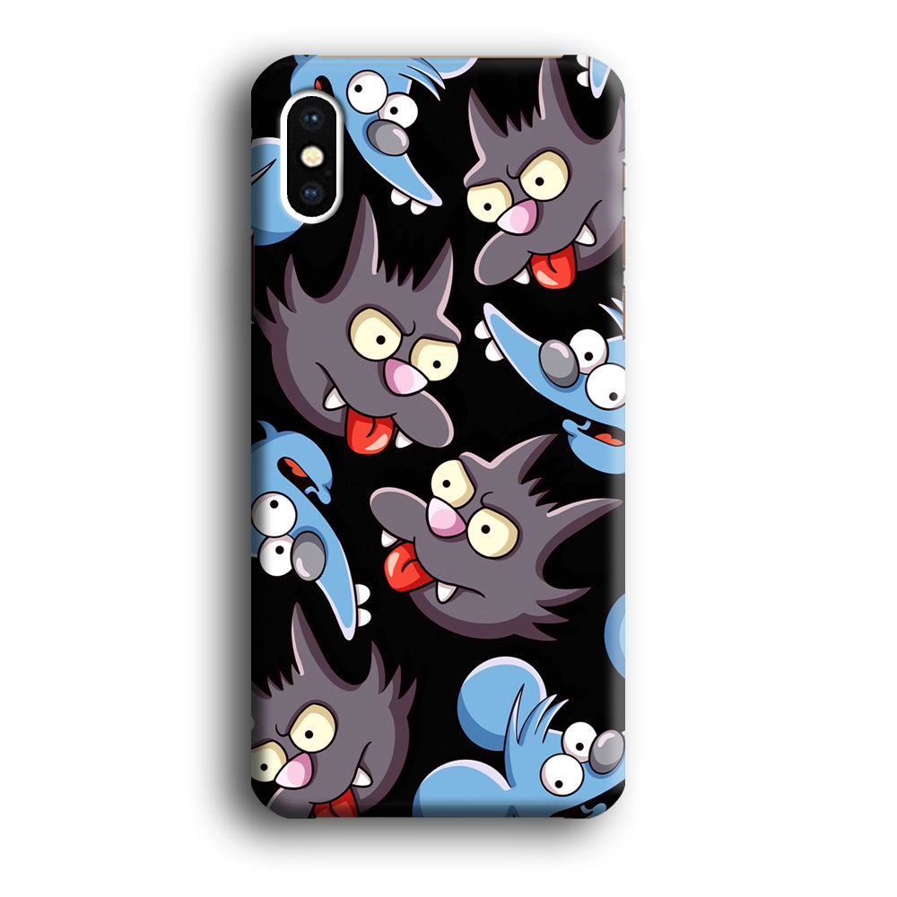 Simpson Snowball Cat iPhone XS Case