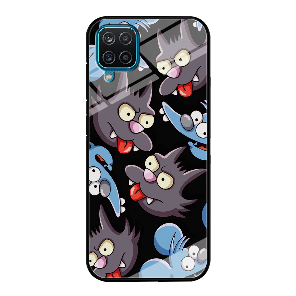Simpson Snowball Cat Samsung Galaxy A12 Case