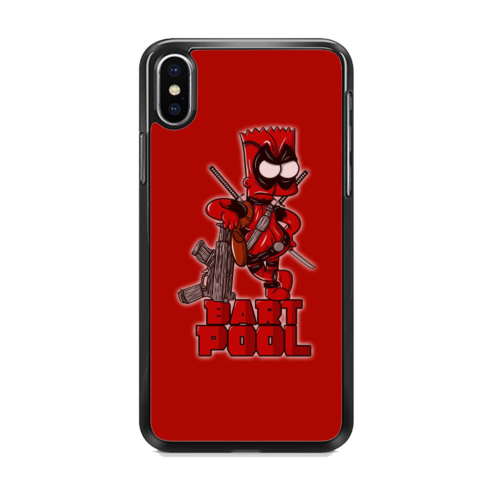 Simpson Bart Deadpool iPhone Xs Max Case