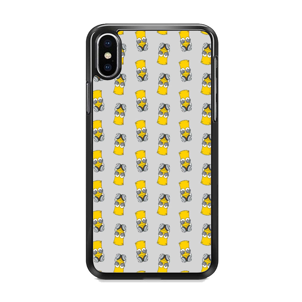 Simpson Doodle Head Earphone iPhone Xs Max Case