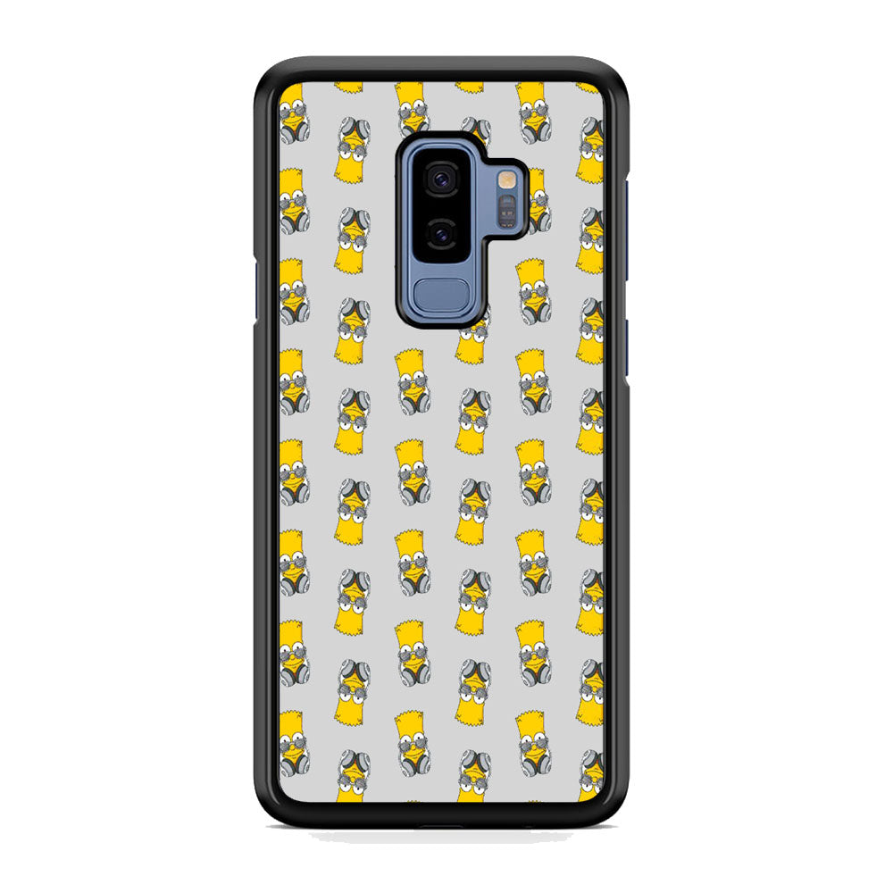Simpson Doodle Head Earphone Samsung Galaxy S9 Plus Case