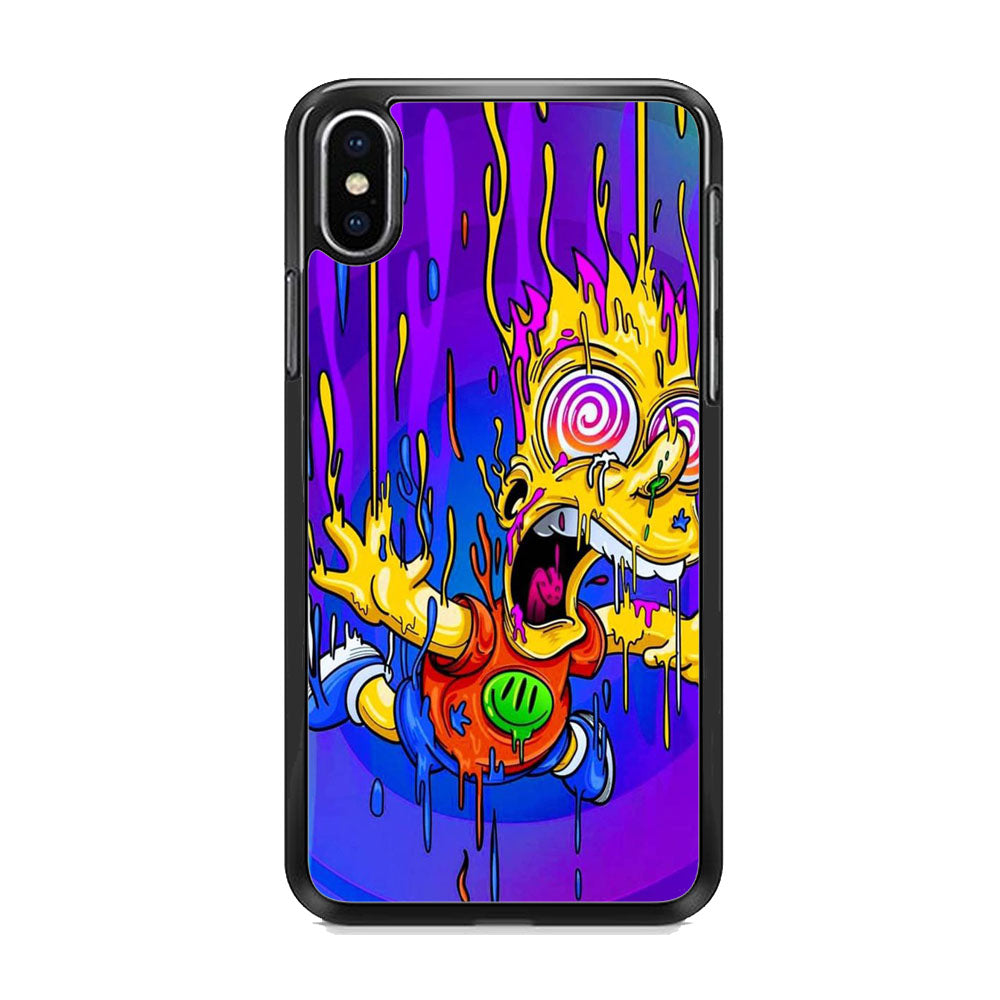 Simpson Melting In The Hallway Time iPhone Xs Max Case