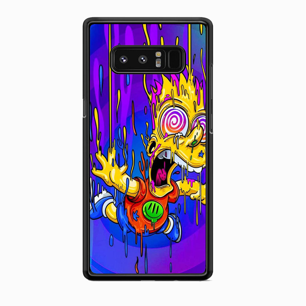 Simpson Melting In The Hallway Time Samsung Galaxy Note 8 Case