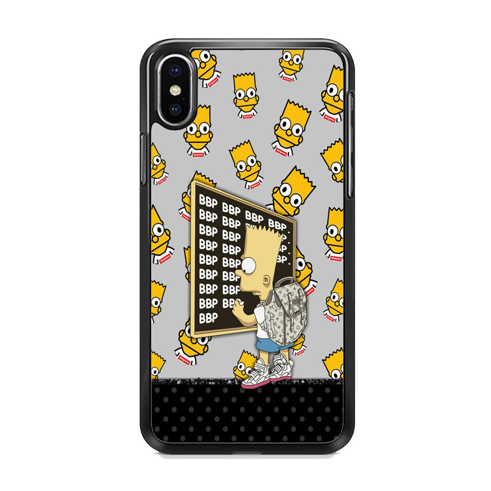 Simpson Write On The Black Board iPhone Xs Max Case