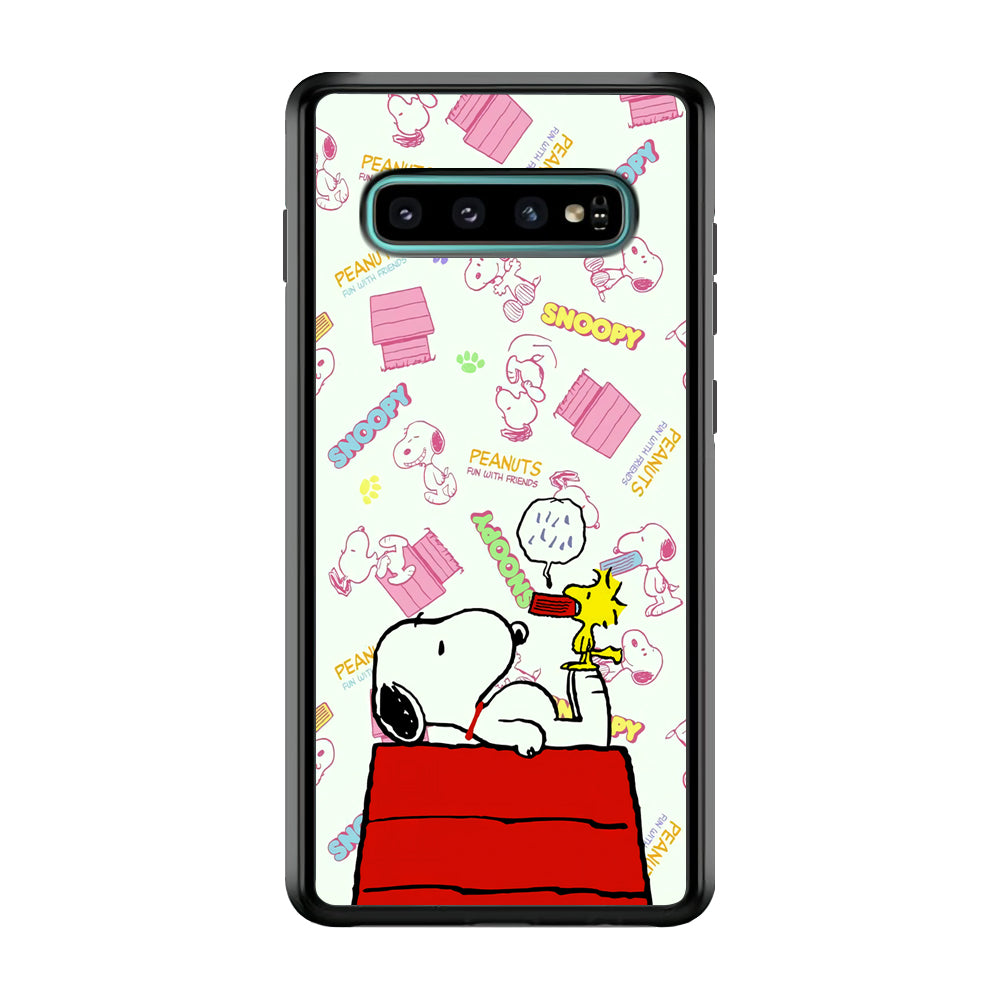 Snoopy Comfort Together Samsung Galaxy S10 Plus Case