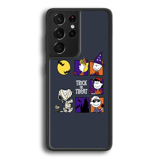 Snoopy Halloween Momment Samsung Galaxy S21 Ultra Case - Ezzystore