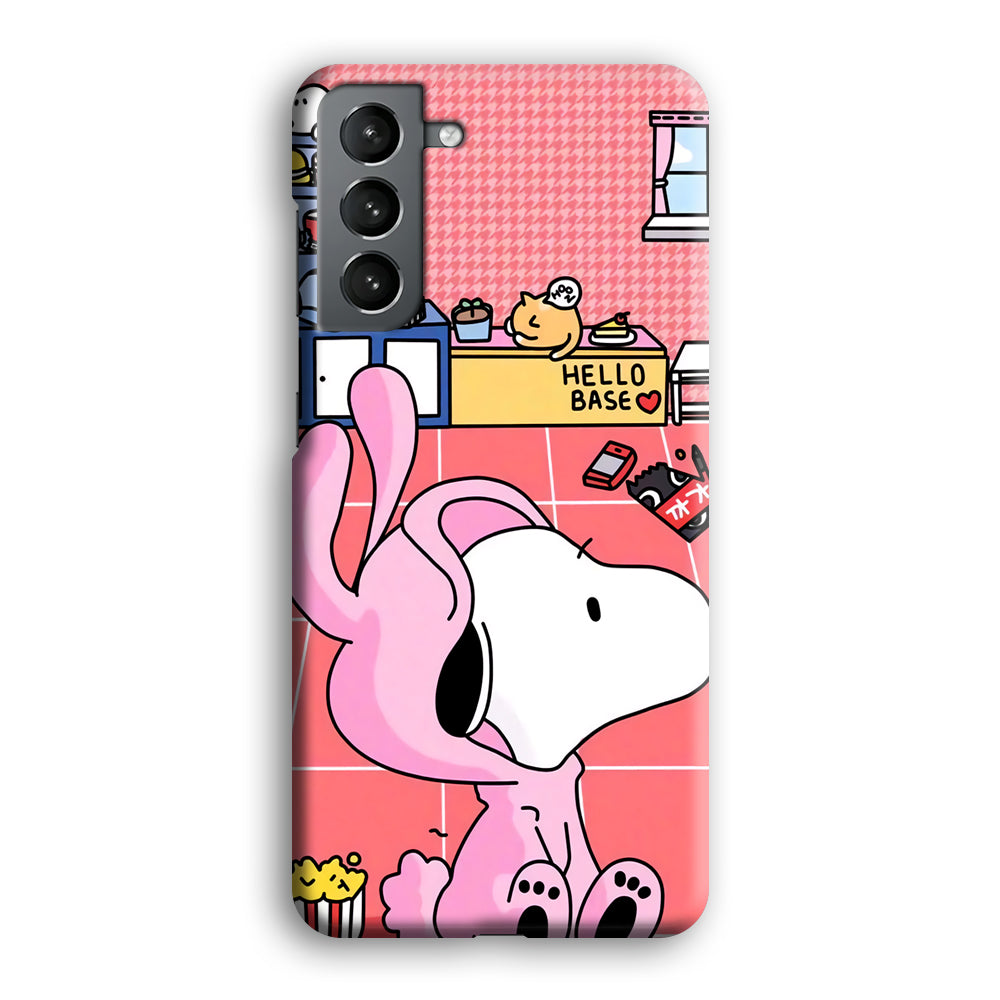 Snoopy Home Sweet Home Samsung Galaxy S21 Plus Case