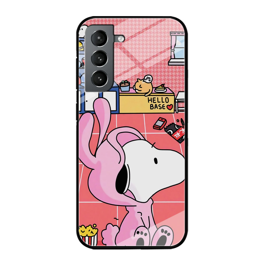 Snoopy Home Sweet Home Samsung Galaxy S21 Plus Case