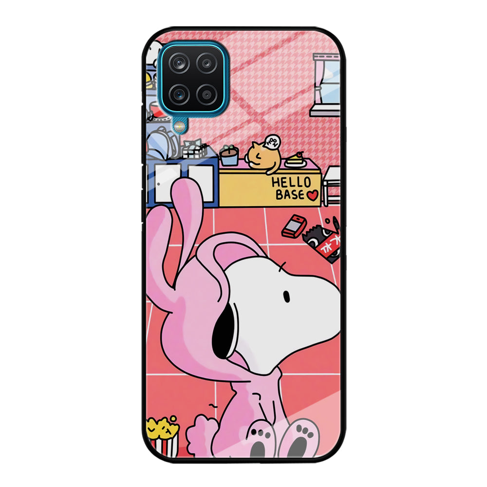Snoopy Home Sweet Home Samsung Galaxy A12 Case