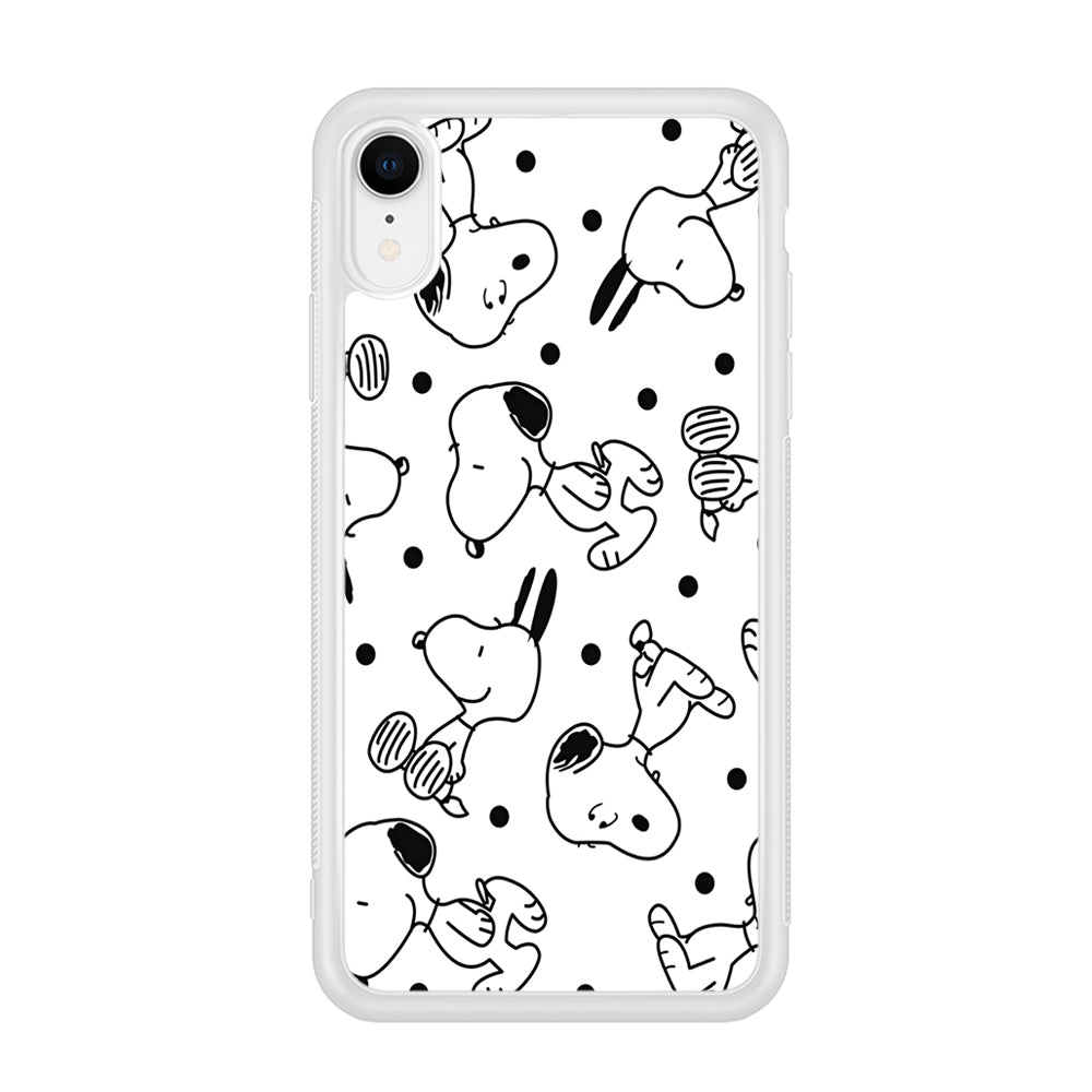 Snoopy In White iPhone XR Case
