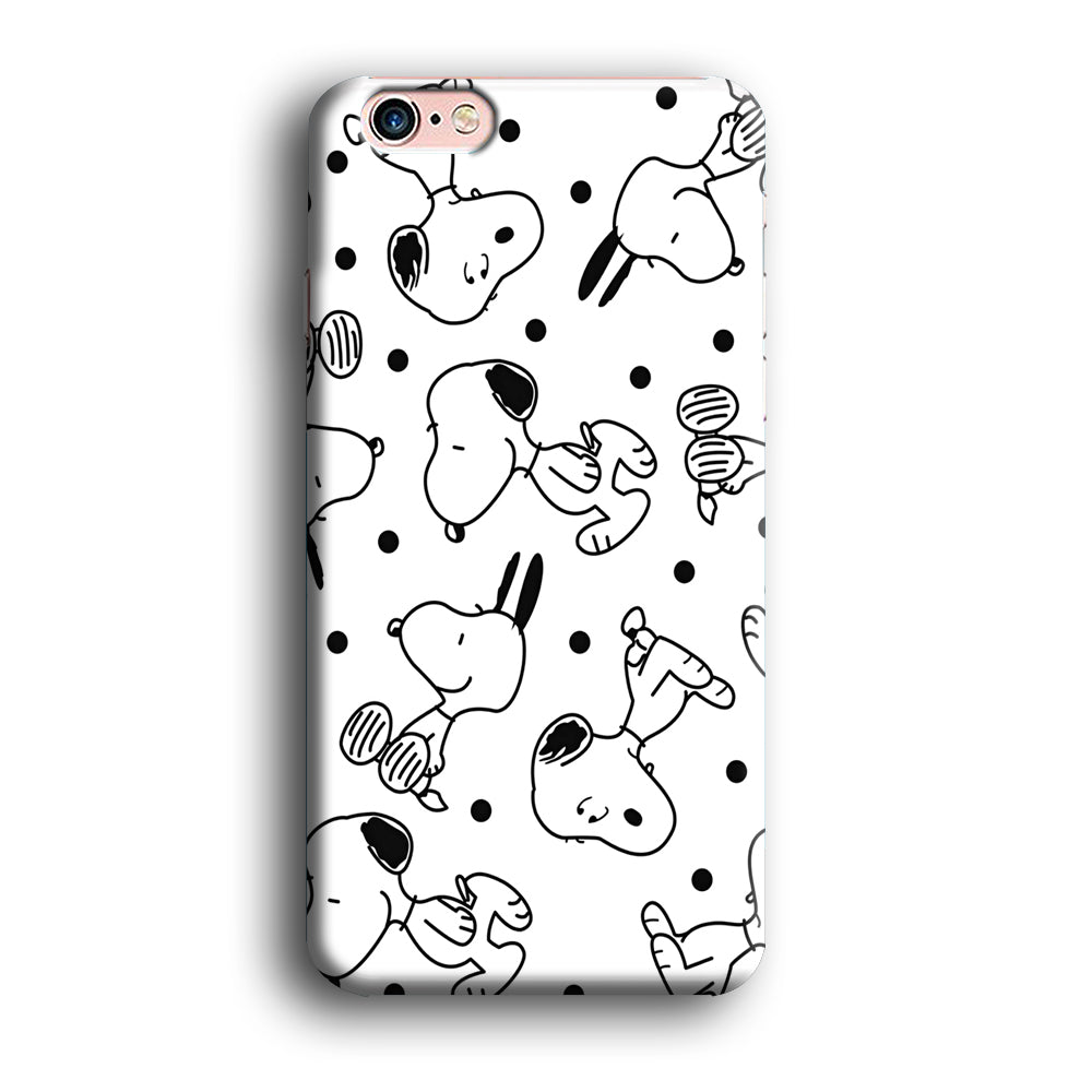 Snoopy In White iPhone 6 Plus | 6s Plus Case