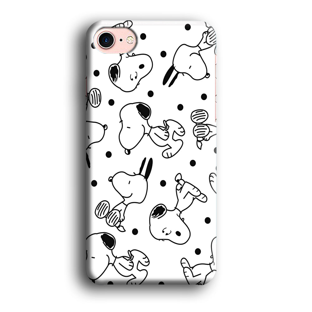 Snoopy In White iPhone 8 Case