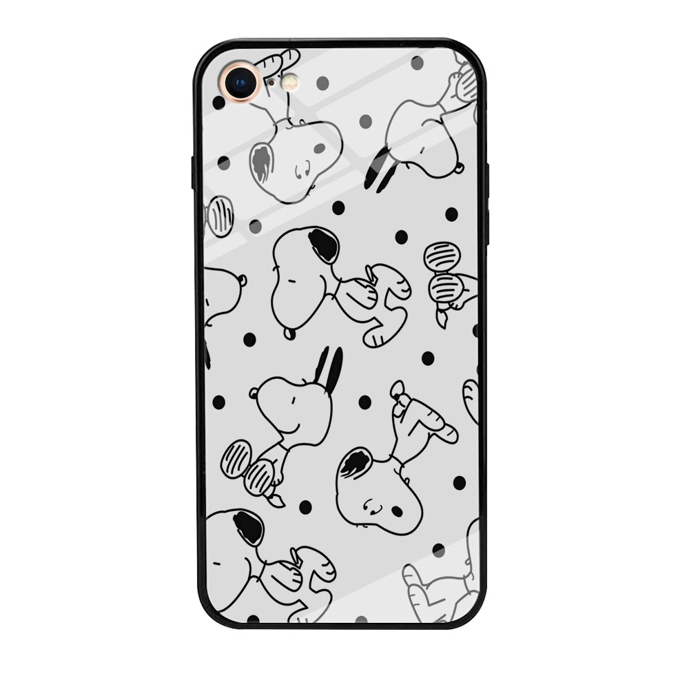 Snoopy In White iPhone 8 Case