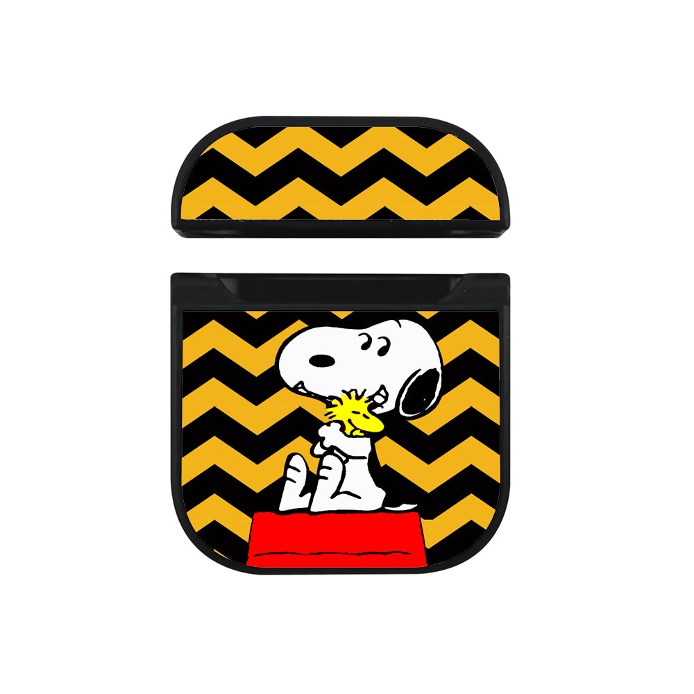 Snoopy Woodstock Best Friend Hard Plastic Case Cover For Apple Airpods