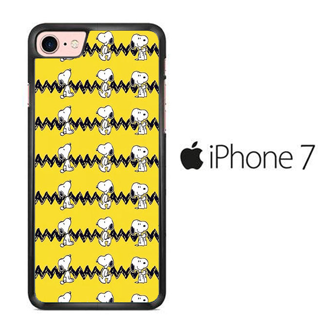 Snoopy Chevron Yellow iPhone 7 Case