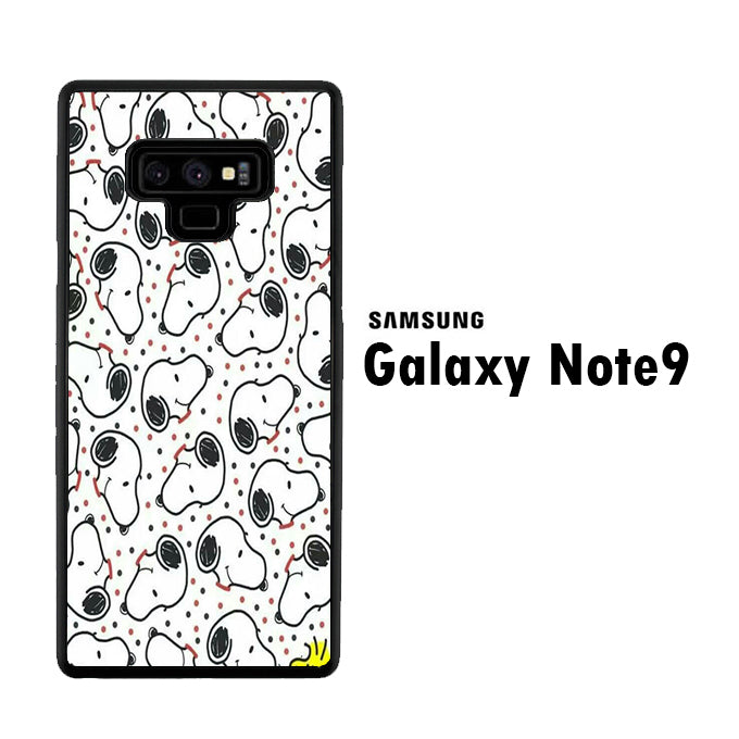 Snoopy Head Polkadot Samsung Galaxy Note 9 Case