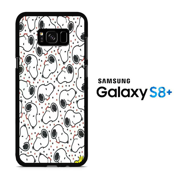 Snoopy Head Polkadot Samsung Galaxy S8 Plus Case