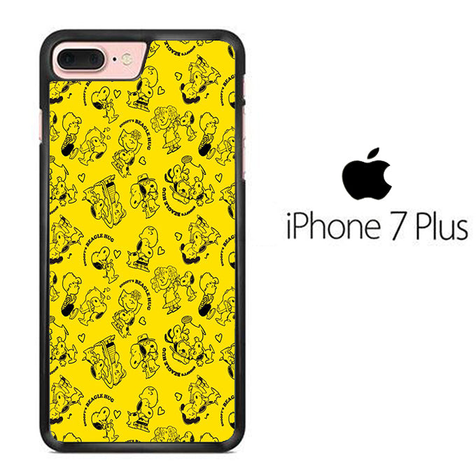 Snoopy Hug Yellow iPhone 7 Plus Case