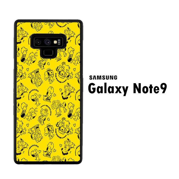 Snoopy Hug Yellow Samsung Galaxy Note 9 Case