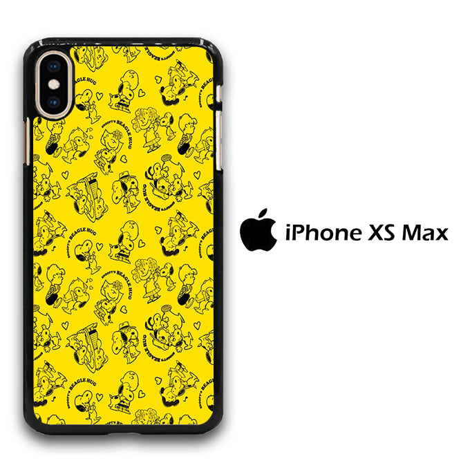 Snoopy Hug Yellow iPhone Xs Max Case