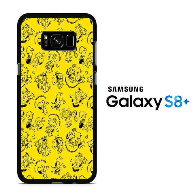 Snoopy Hug Yellow Samsung Galaxy S8 Plus Case